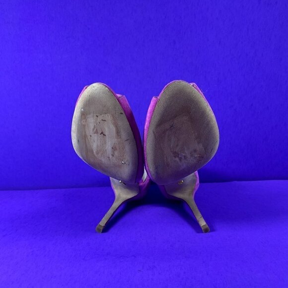 Veronica Beard Women's Pink Gadot Peep Toe Pumps Shoe Size 6 - Picture 8 of 10